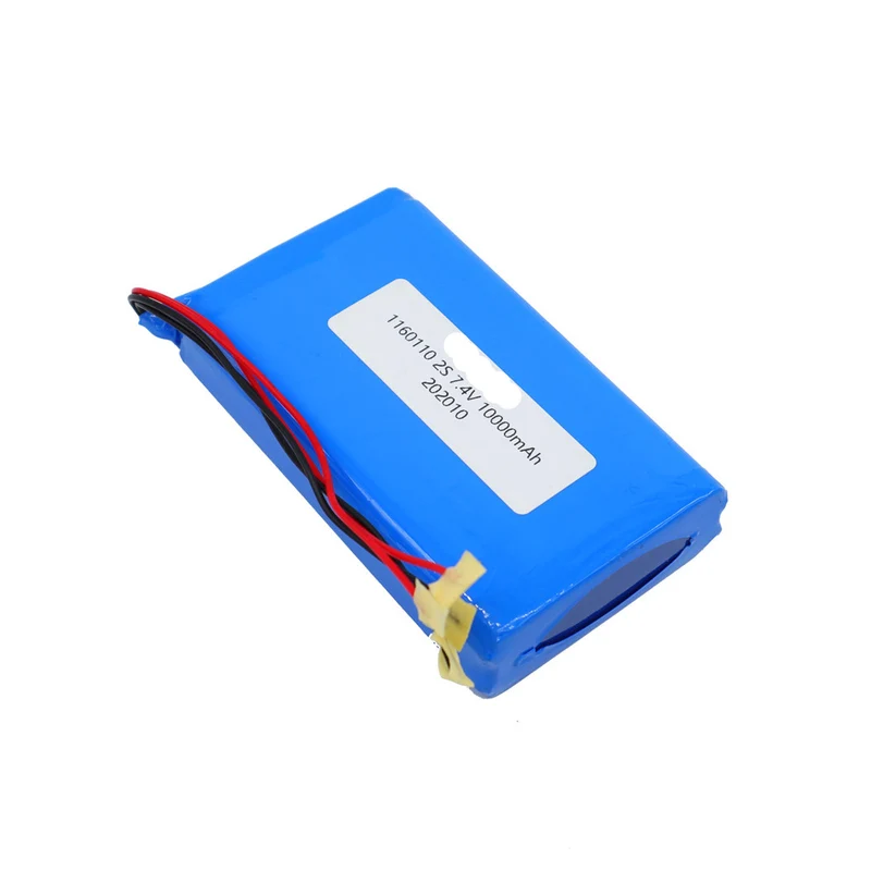 7.4v 10000mah Li-ion Polymer Battery 1160110-2p Rechargeable Battery