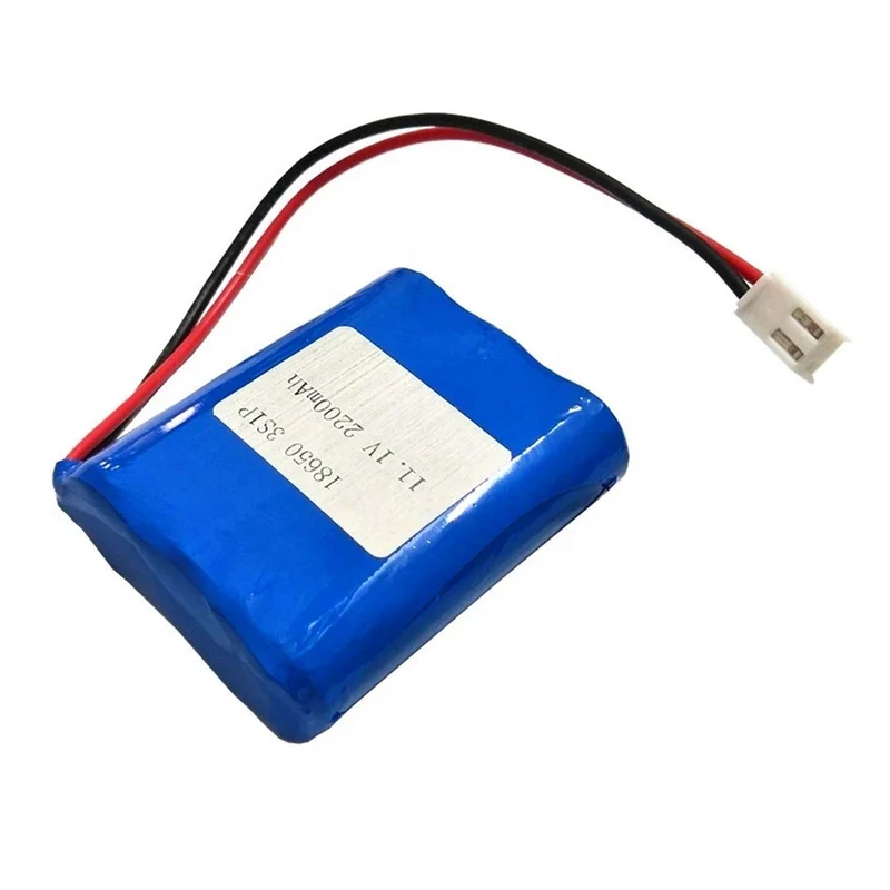 11.1V 2200mAh 3S1P 18650 Rechargeable Lithium Ion Battery With PCB And Connector 11v Lithium Battery Golf Cart Electric