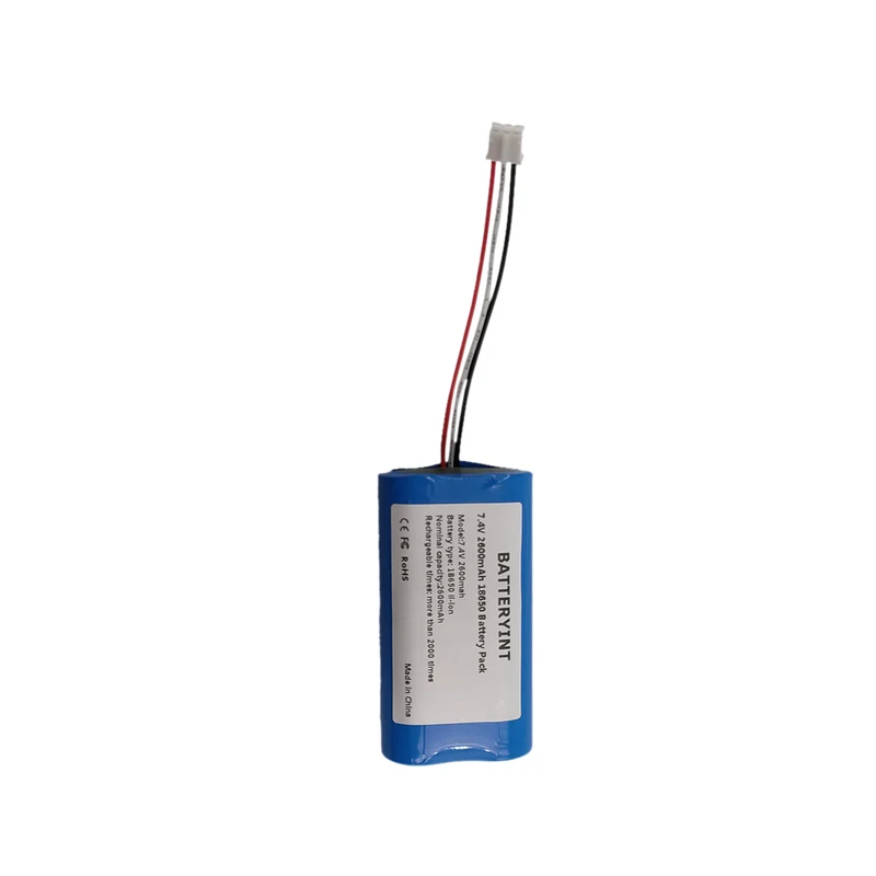 NTC Protection 7.4v 18650 2s1p 2600mAh Battery Pack With Pcb And Connector