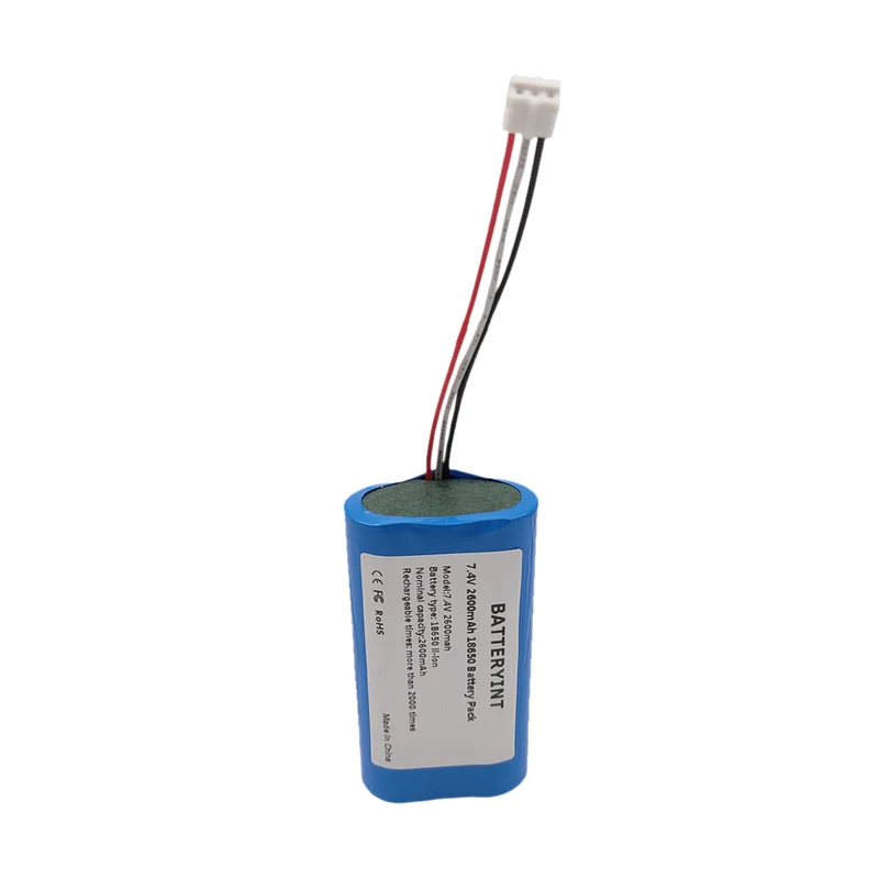 NTC Protection 7.4v 18650 2s1p 2600mAh Battery Pack With Pcb And Connector