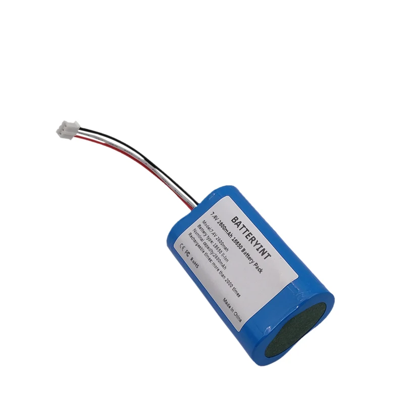 NTC Protection 7.4v 18650 2s1p 2600mAh Battery Pack With Pcb And Connector