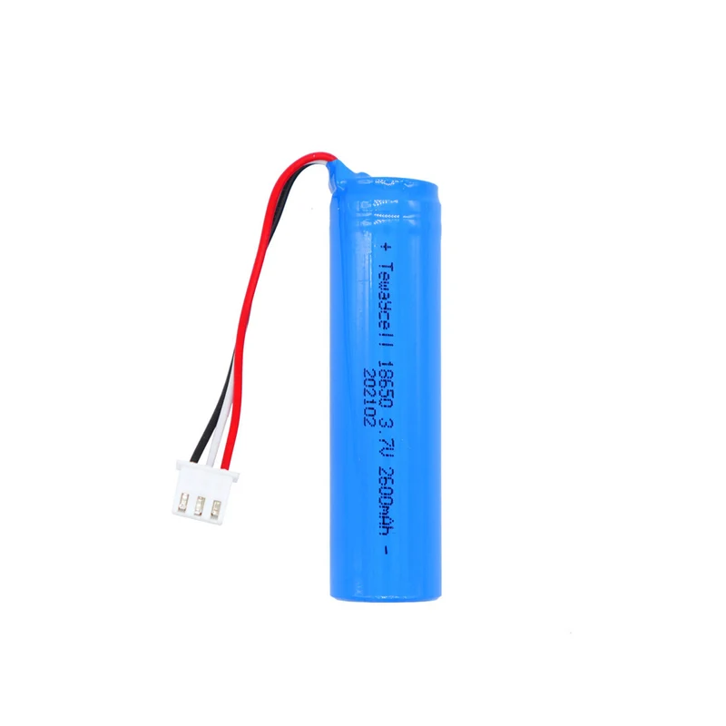 3 pieces9.62Wh Rechargeable Lithium Battery 3.7V 18650 2600Mah 1S1P Li-Ion Battery With PCB And JST Connector