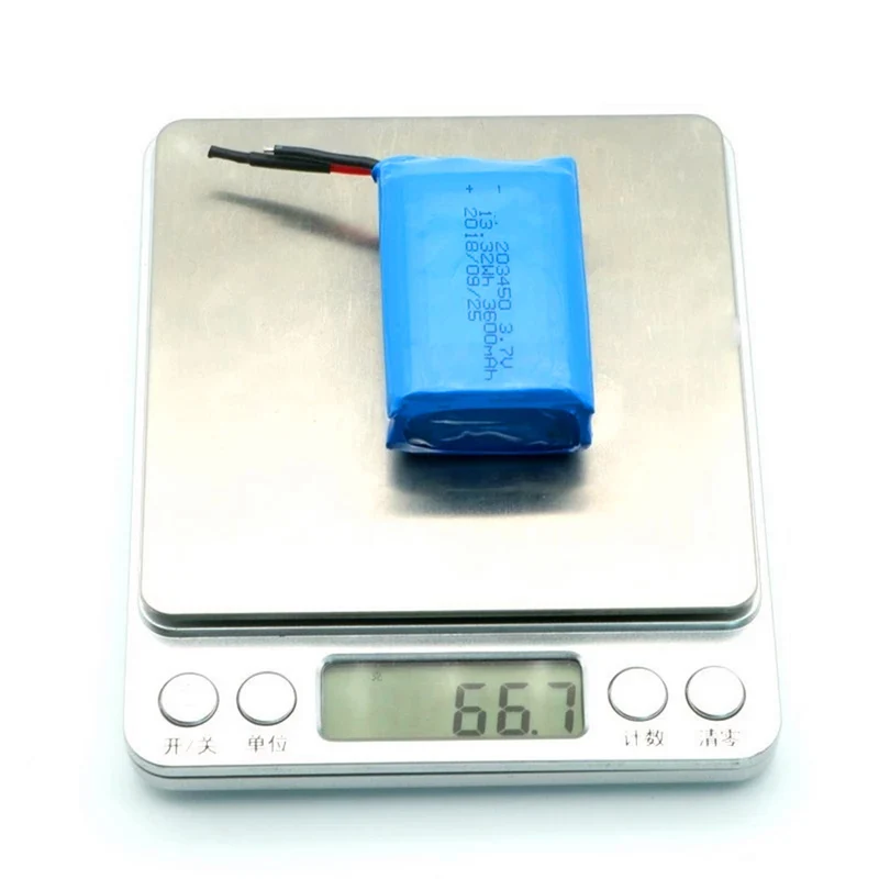 Lipo Battery Pack Rechargeable 3.7v 2P 203450 3600mah Li-polymer Battery for Hand Warmer Batteries