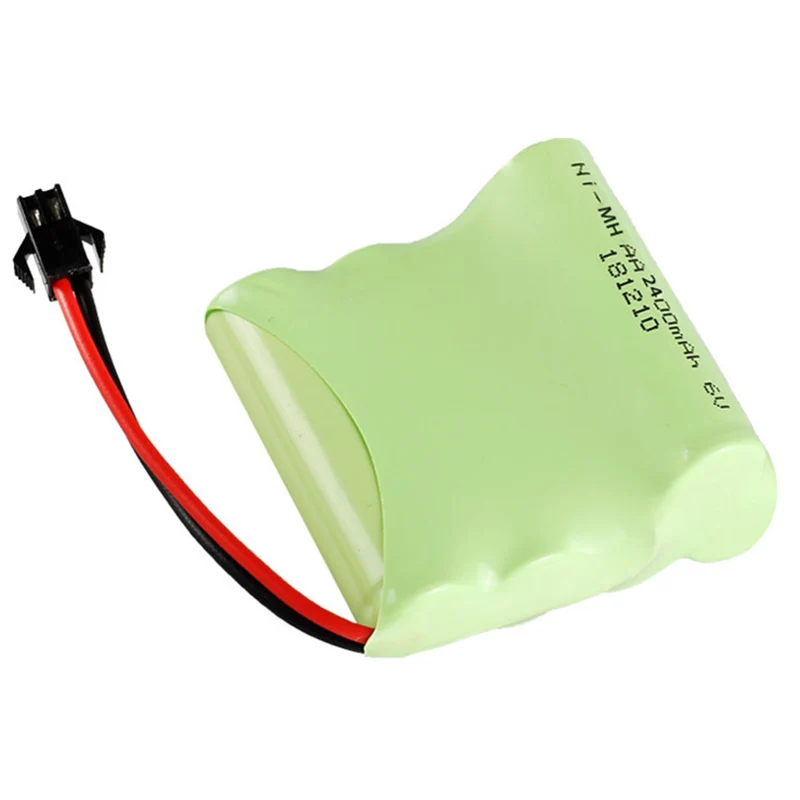 6.0v 2400mah AA NiMH Rechargeable Battery with SM/KET-2P Connector For Rc toys Cars Tanks Robots Boat