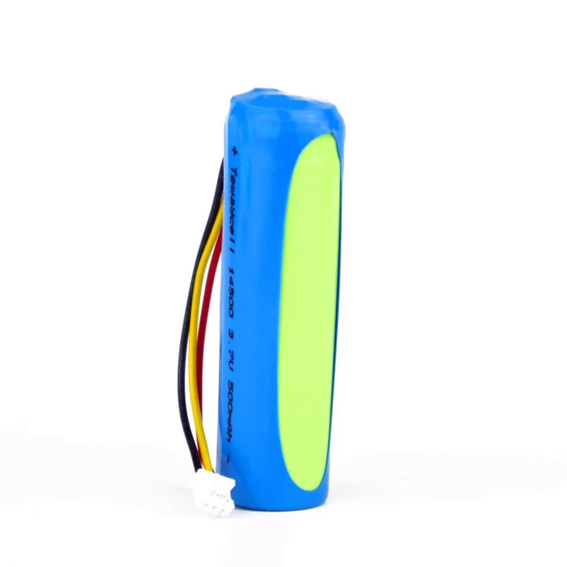 3pcs/lot 14500 500mah 3.7V lithium ion rechargeable battery with NTC three wires