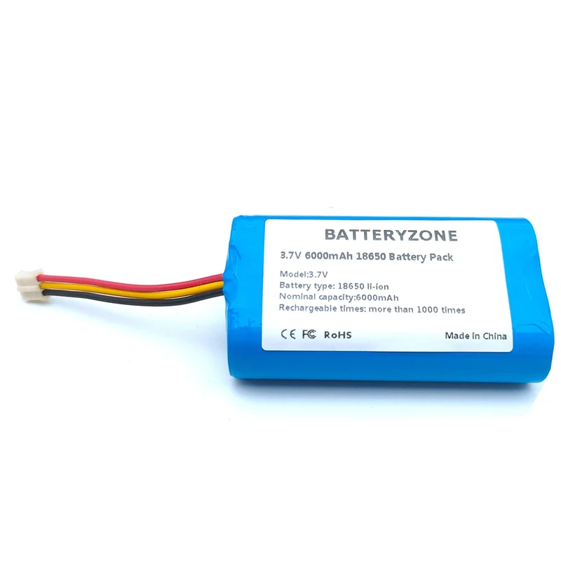 3.7v 18650 1S2P 6000mAh Lithium Ion Battery Pack For Video Doorbell Speaker Work light With PCB And 10K NTC