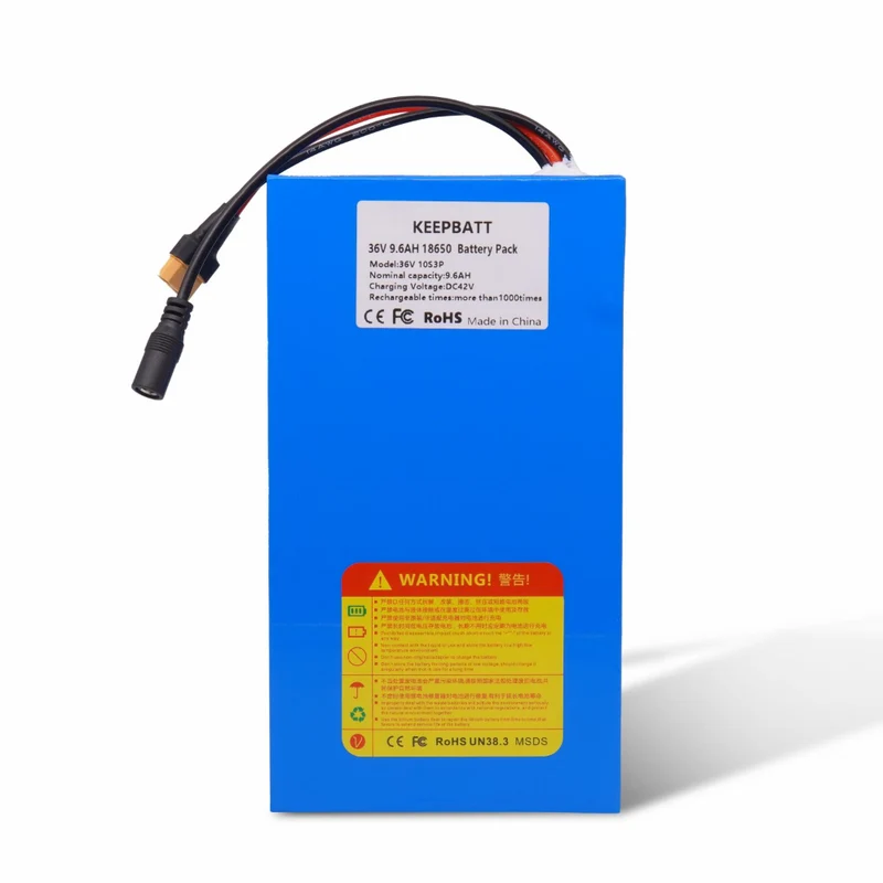 36v 9.6ah 18650 Lithium Battery For Electric Bikes And Scooters