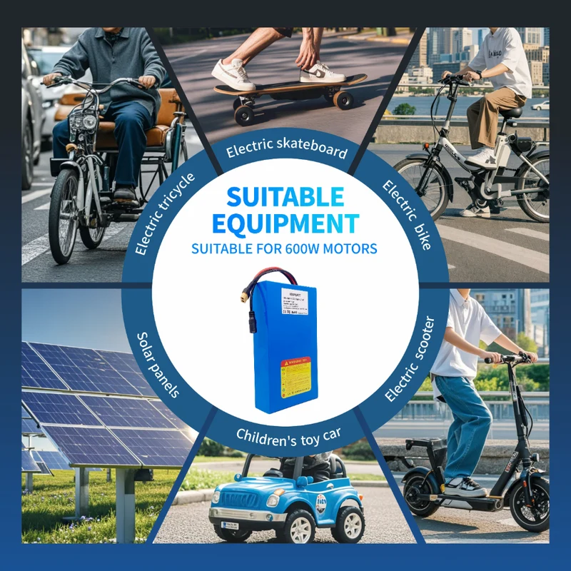 36v 9.6ah 18650 Lithium Battery For Electric Bikes And Scooters