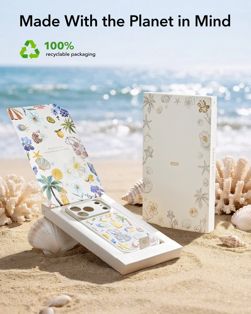 iPhone 17 Pro Max Classic Hybrid Magnetic Case (Camera Control) - Coastal Summer