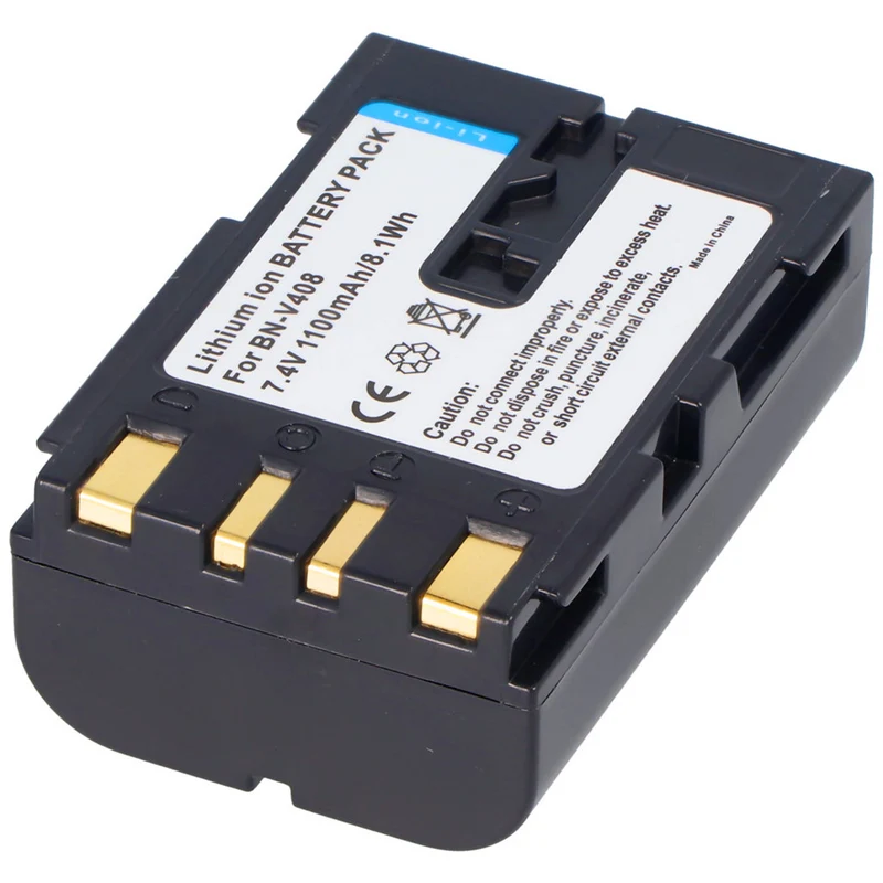 7.4v 800-1100mAh lithium-ion battery for JVC models BN-V408-H, BN-V408US, BN-V408, BN-V408U-H