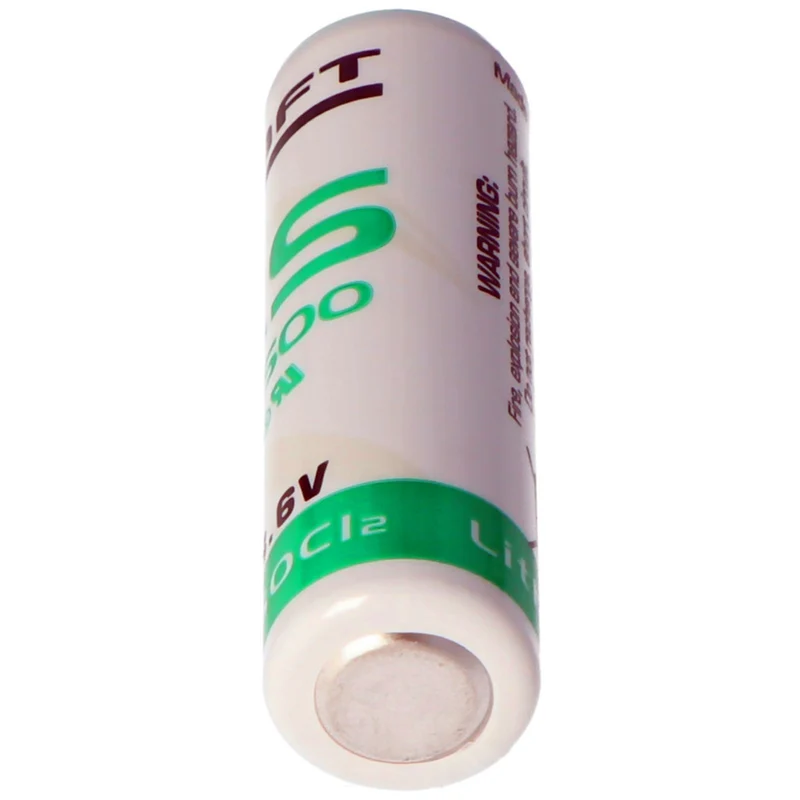 LS14500 lithium battery Li-SOCI2, size AA LS14500, FT25BT up to 2600mAh
