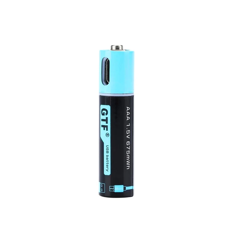 4pcs 1.5V 450mAh AAA rechargeable USB battery + USB cable