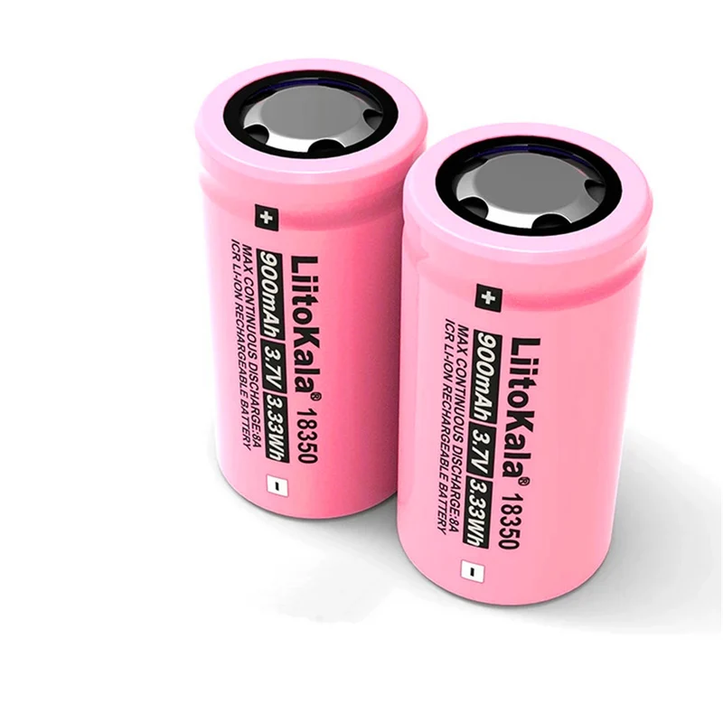 2 pieces 3.7 V 900mAh lithium battery for LED lights, flashlights, microphones, digital cameras, walkie-talkies