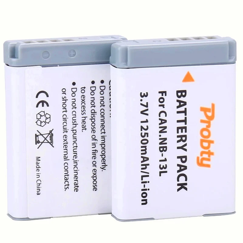 4 pieces 3.7v 1250mah battery for CAN.Nb-13L