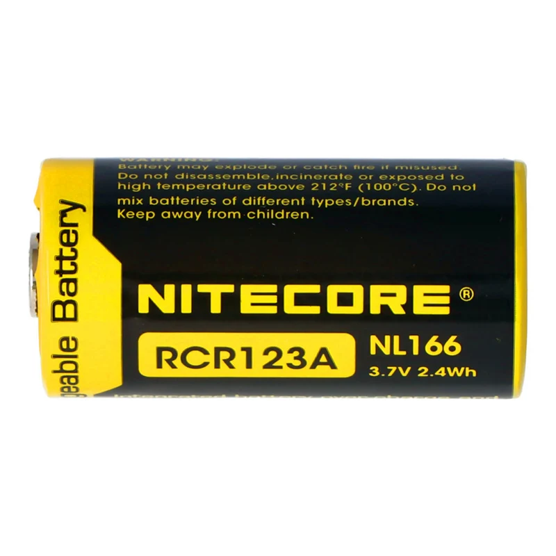 3.7V 650mAh CR123A 16340 Li-ion 2 / 3A battery for cell lamp
