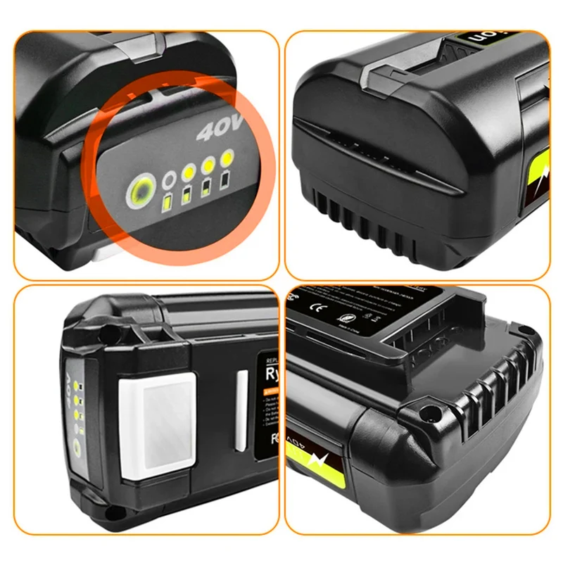 40V 6.0Ah Li-Ion battery for Ryobi OP4040 OP4026 OP4030 OP4050 OP4060A power tool battery