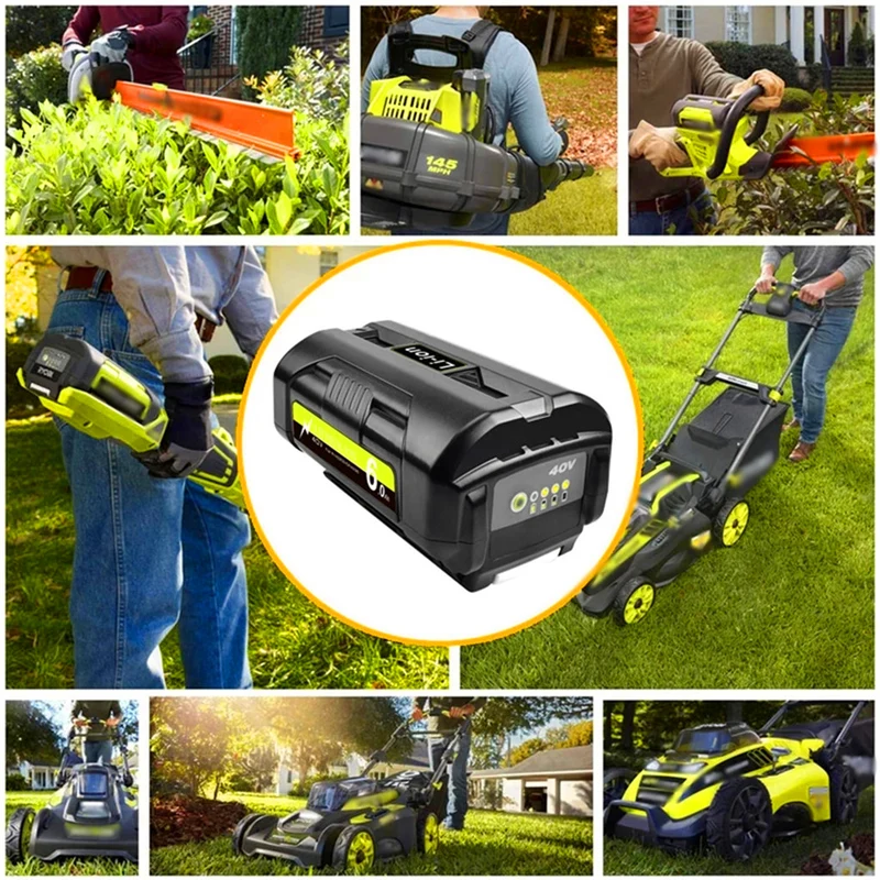 40V 6.0Ah Li-Ion battery for Ryobi OP4040 OP4026 OP4030 OP4050 OP4060A power tool battery