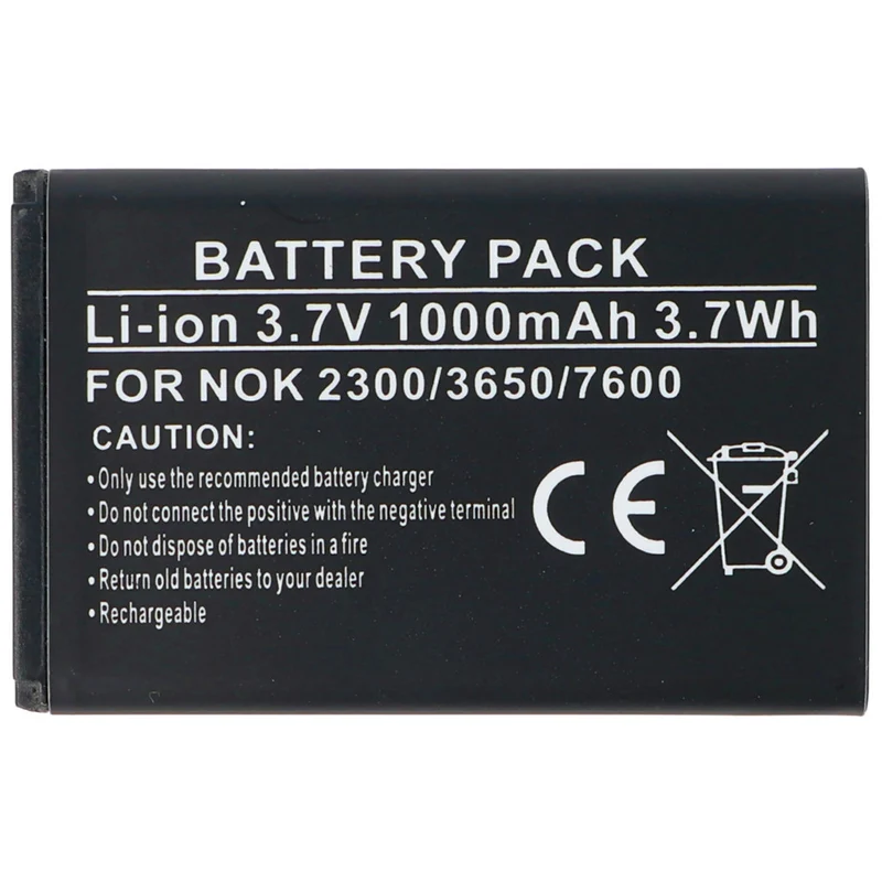 3.7 v 1100mAh Li-Ion lithium-ion battery for Nokia BL-5C, BL-5C, NKBF01, BL-5CA, BL-5CB