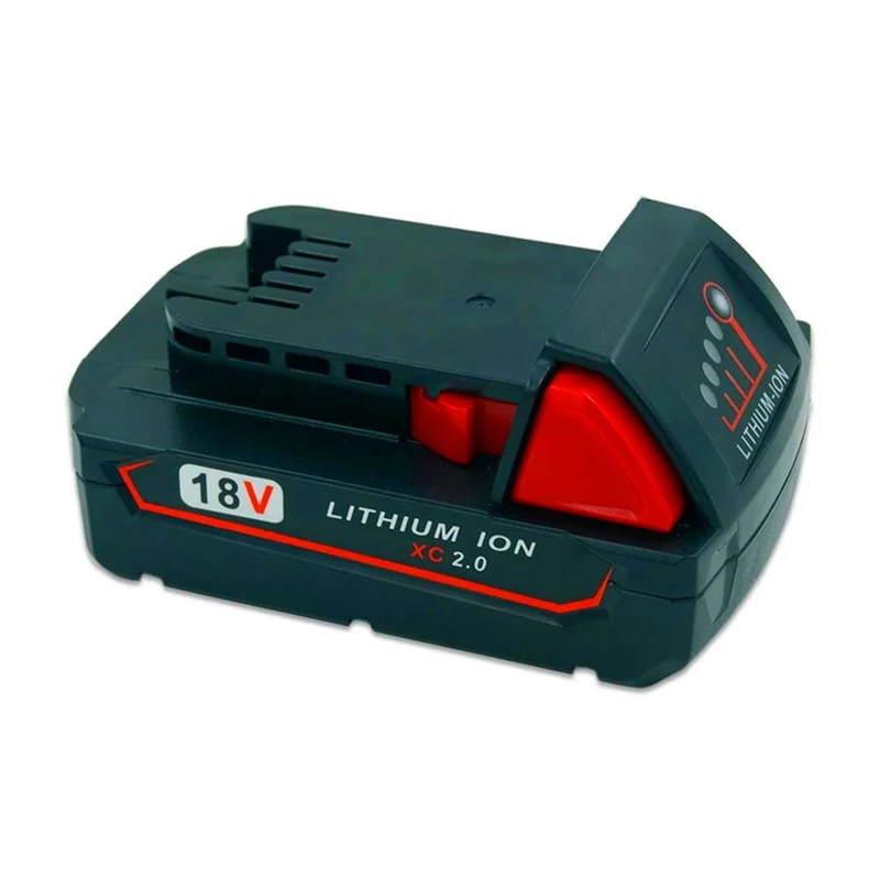 2PCS 18V 2000mAh Li-ion Power Tool Replacement Battery for Milwaukee M18 48-11-1820