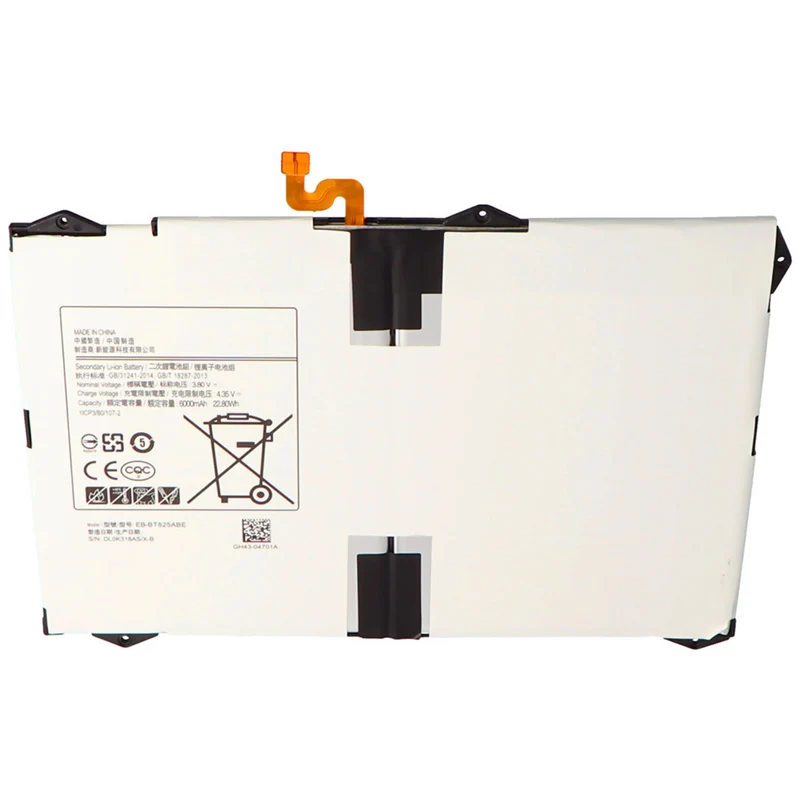 3.8V 6000mAh 22.8Wh battery for Samsung Galaxy Tab S3 9.7 XLTE, SM-T820, SM-T825
