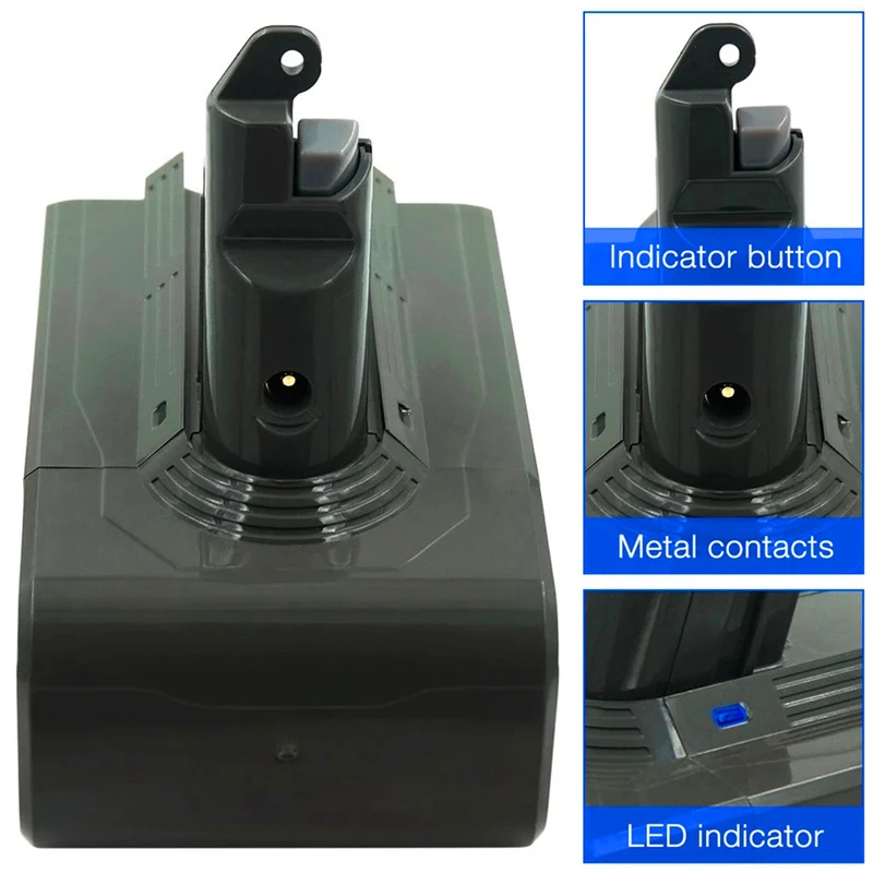 21.6 V 6800mAh lithium-ion battery for Dyson V6 vacuum cleaner