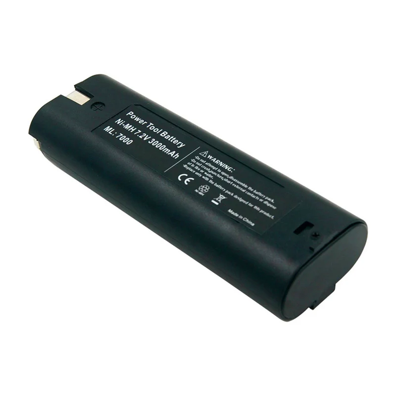 2 pieces 7.2V 3000mAh Ni-Mh replacement battery for Makita 7000 7002 7033 191679-9 192532-2 3700D 4071D ML700 L10