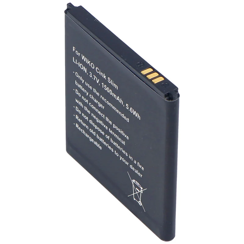 3.7v 1500mah Battery for cell phone battery Wiko Cink Slim