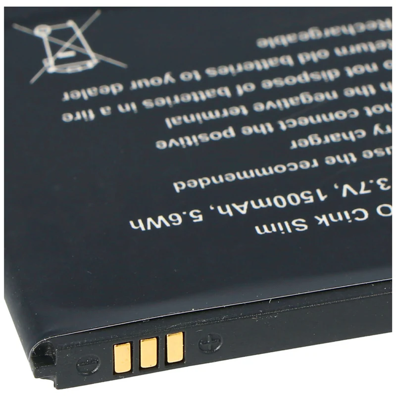 3.7v 1500mah Battery for cell phone battery Wiko Cink Slim