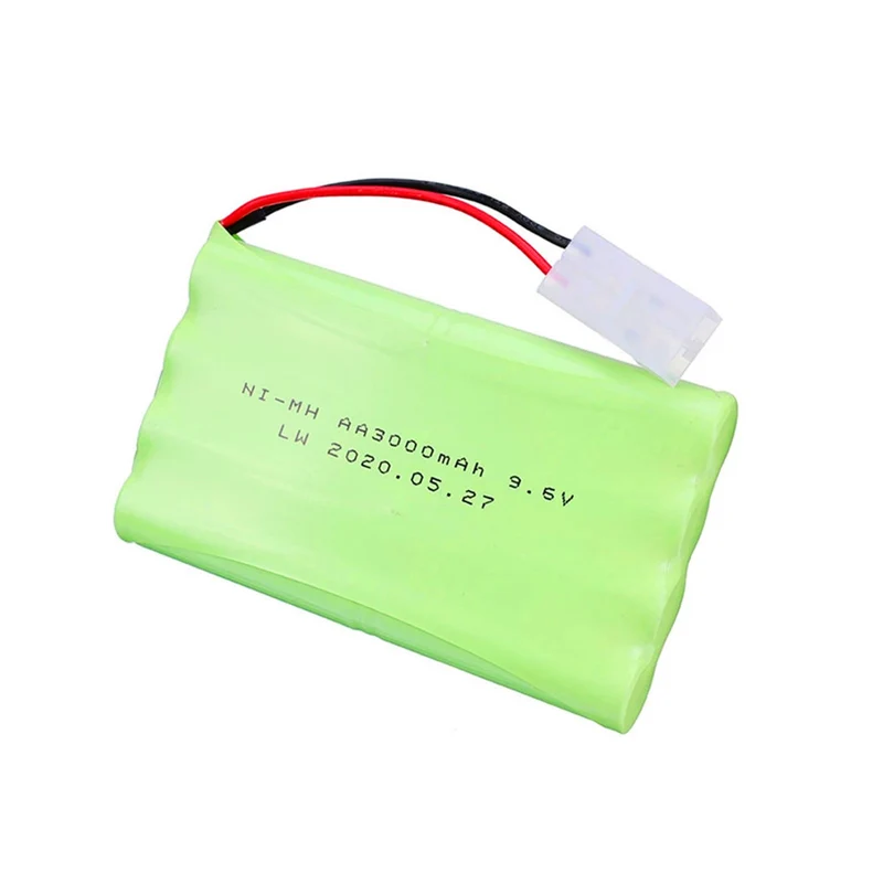 9.6V 3000mAh rechargeable battery for remote control boats, remote control cars, tank toys