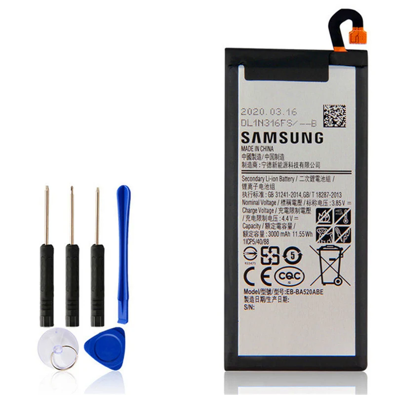 3.85v 3000mah battery for Samsung Galaxy 2017 Version A5 2017 A520F SM-A520F EB-BA520ABE