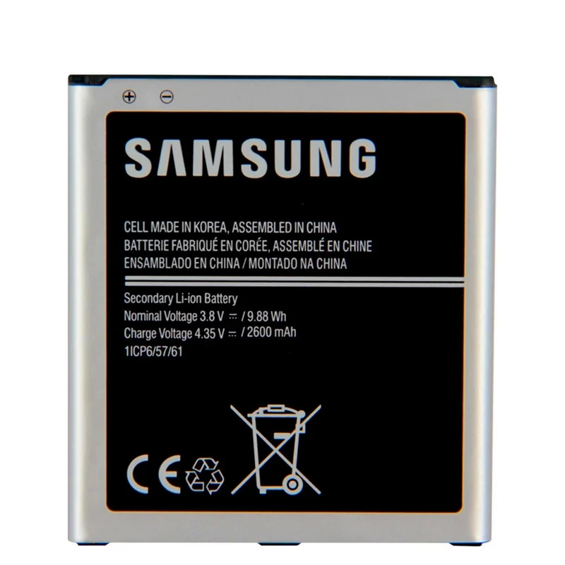 2600mAh mobile phone battery EB-BG530CBE for Samsung Galaxy Grand J3 2016 J320F G5308W G530