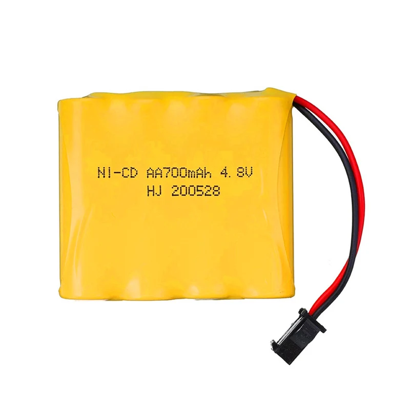 2 pieces 4.8V 700mAh Ni-CD AA Rechargeable Battery for remote control boats, remote control cars