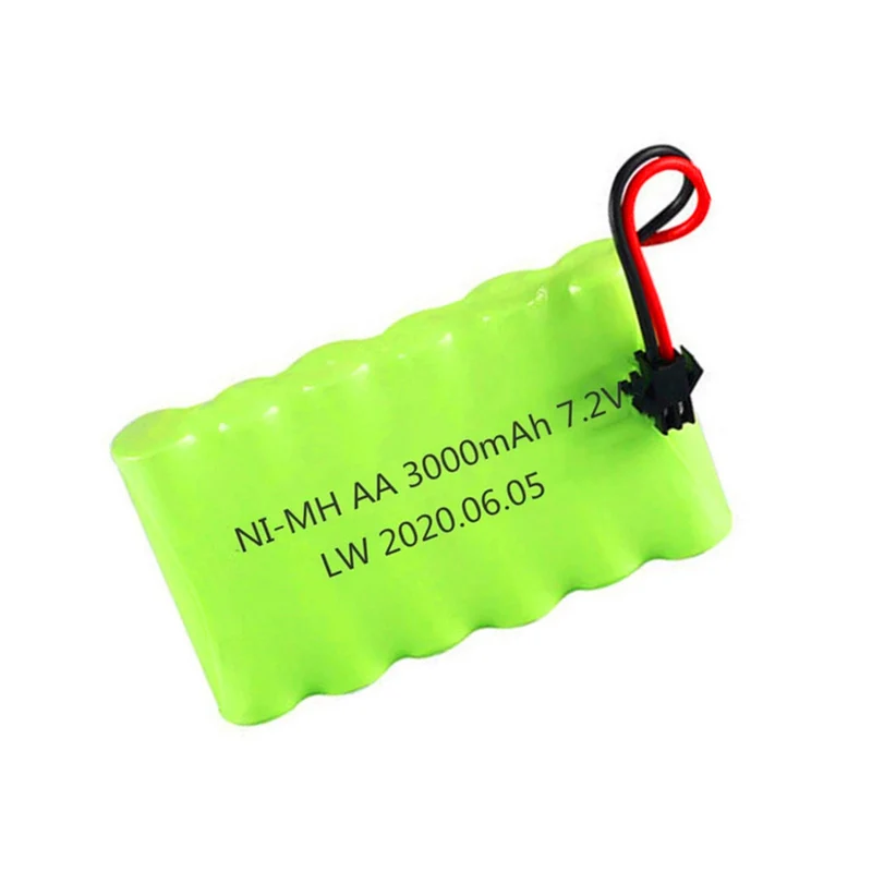7.2 V 3000 mAh 2800 mAh SM-2P Ni-MH battery remote control electric toy boat, car and truck