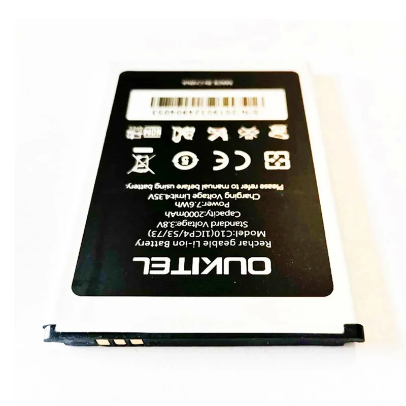 3.8V 2000mAh Li-Ion replacement battery for Oukitel C10 / C10 PRO C10pro