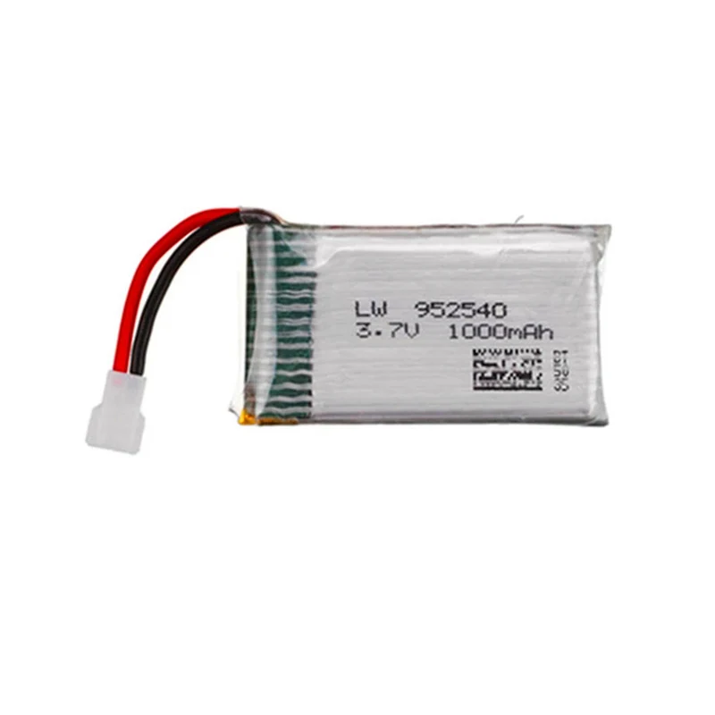 2pcs 3.7V 1000mAh 25c Lithium Battery 952540 for Syma X5C X5S X5SWH5C CX-30 Remote Control Quadcopter Spare Parts