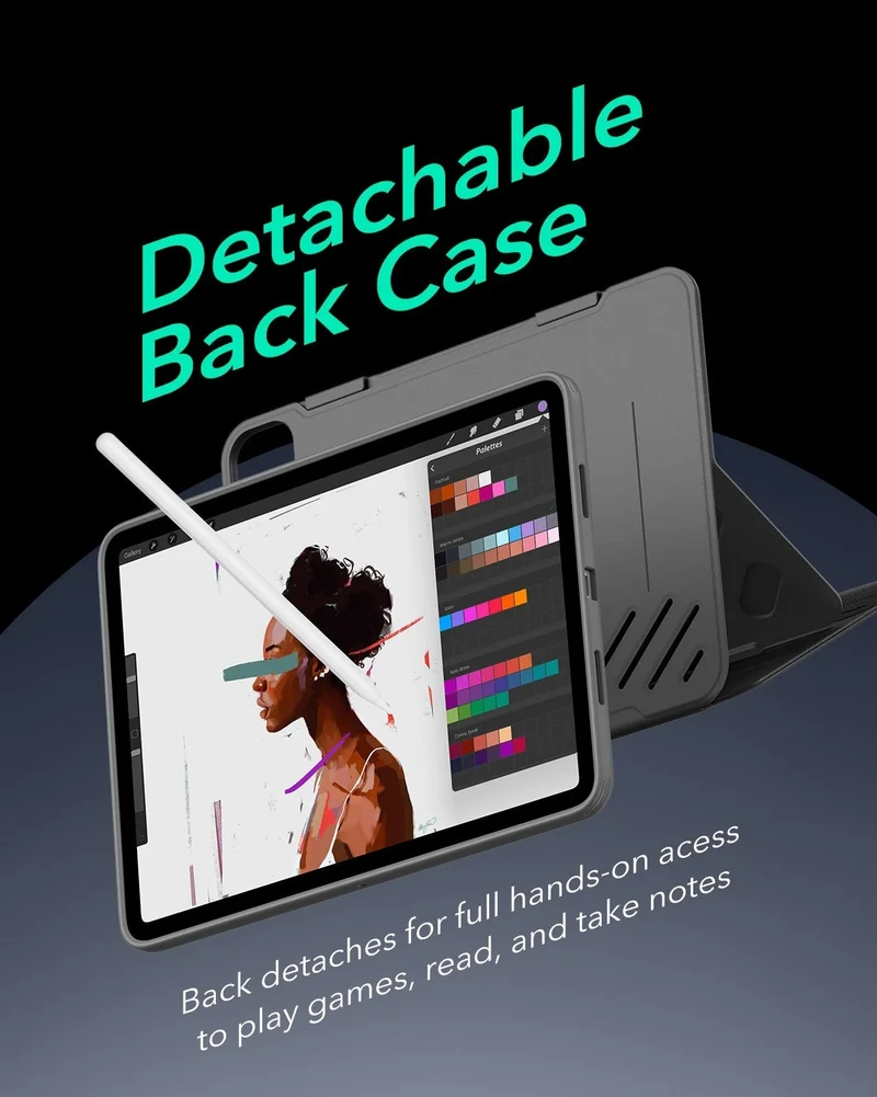 iPad Pro 11" (2025) Bundle Shift Magnetic Case & Armorite® Paper-Feel Protection - Gray