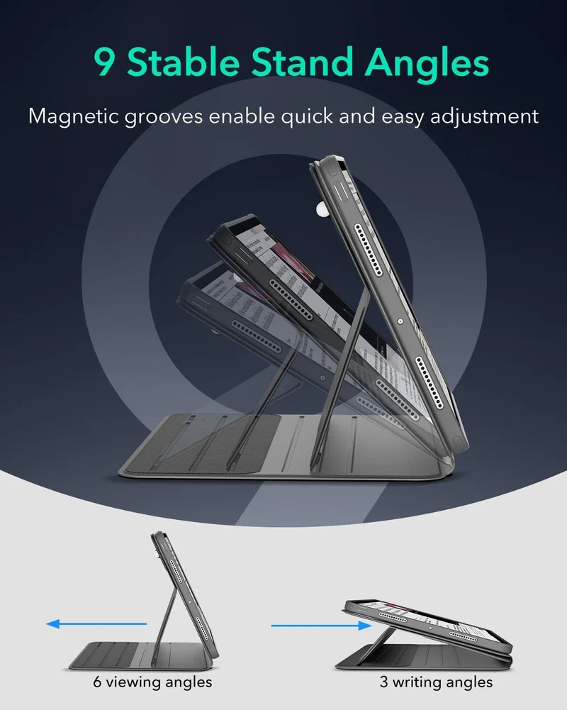 iPad Pro 11" (2025) Bundle Shift Magnetic Case & Armorite® Paper-Feel Protection - Gray