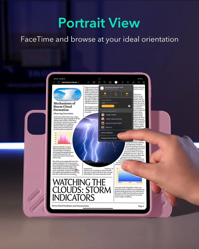 iPad Pro 13" (2025) Bundle Shift Magnetic Case & Armorite® Protection - Pink
