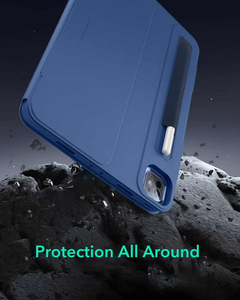 iPad Pro 13" (2025) Bundle Shift Magnetic Case & Armorite® Protection - Navy Blue