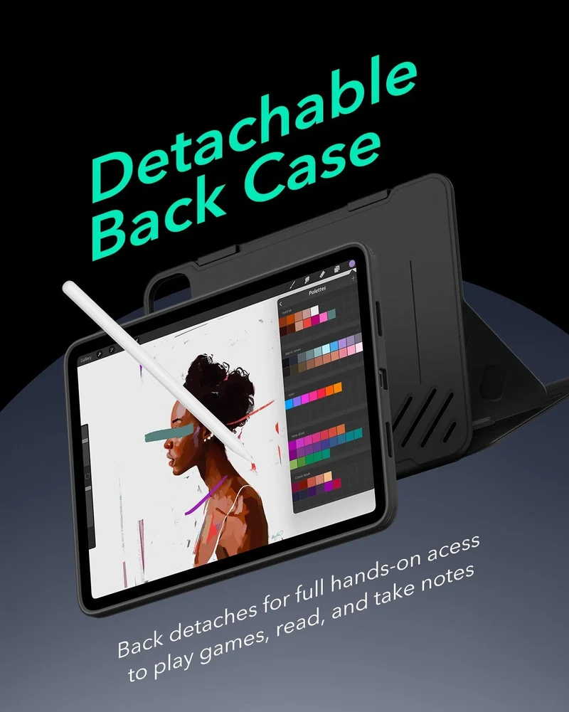 iPad Pro 13" (2025) Bundle Shift Magnetic Case & Armorite® Paper-Feel Protection - Black