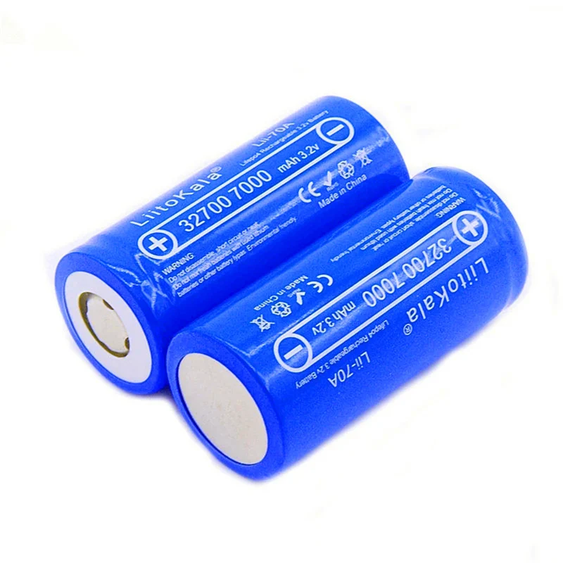 4 pieces 3.2V 32700 6500mAh LiFePO4 battery for continuous discharge maximum 55A high-performance