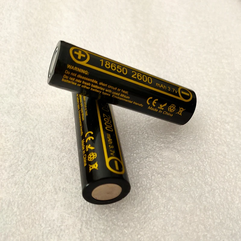 4PCS 3.7V 18650 2600mAh rechargeable battery ICR18650-26FM safety battery