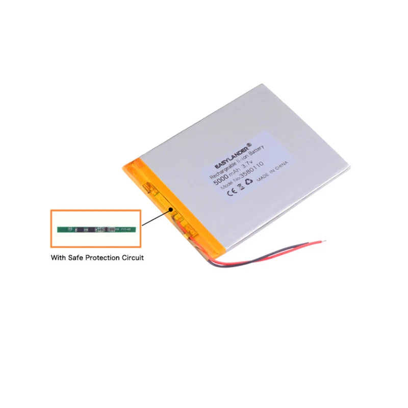 3.7V 5000 mAh Lithium ion battery for 8 inch n83 n86 a8 a86 tablet computer