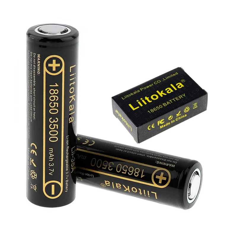 2 pieces Lii-35A 3.7V 3500mAh 10A discharge battery suitable for 18650 batteries, drones