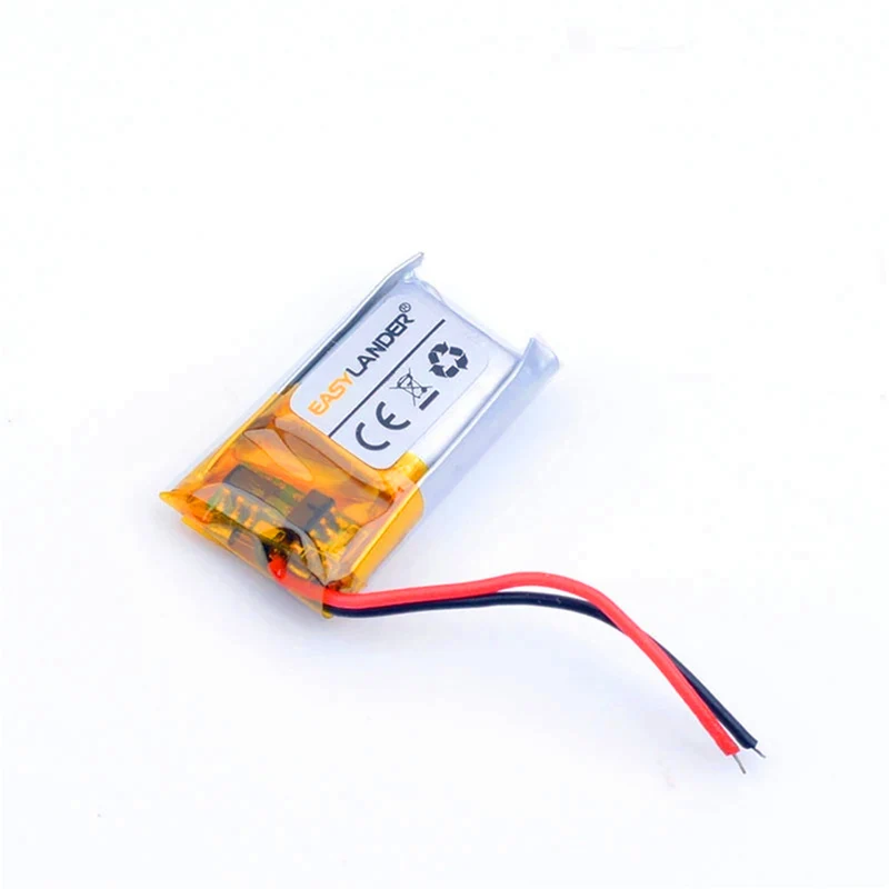 601218 3.7V 90mAh battery for bluetooth headset toys MP3 MP4 bluetooth headset 3D glasses smart bracelet