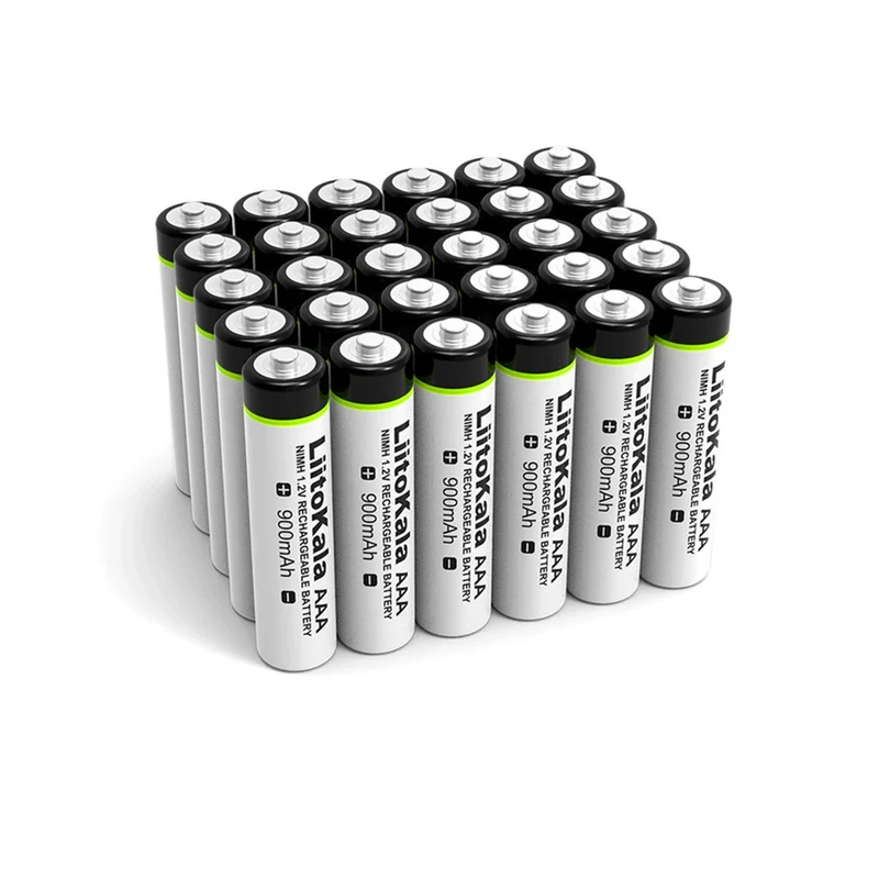 6 pieces 1.2V 900mAh AAA Ni-MH rechargeable battery for flashlight, toys, remote control