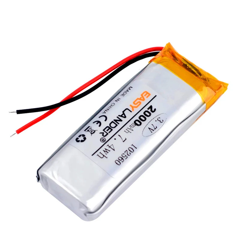 3.7 V 2000 mAh 102560 lithium polymer battery pack Lithium-ion lithium battery pack for e-book mobile power DIY tablet