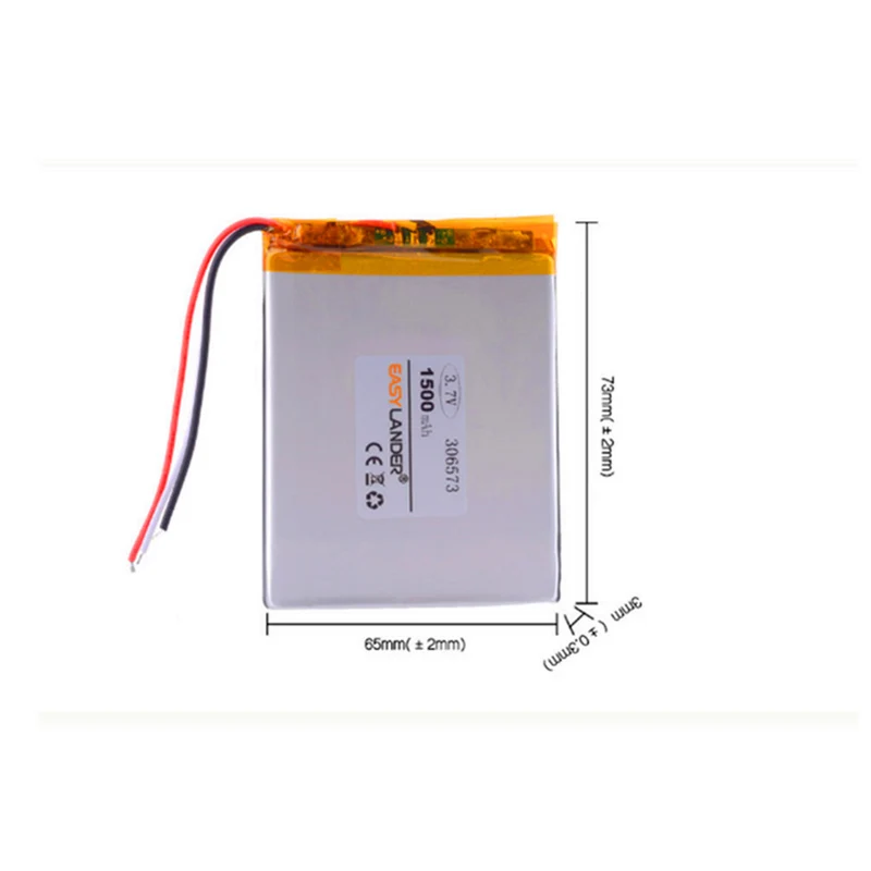 306573 3.7V 1500mAh battery for E-Book Gmini T6LHD Lite Digma R60g Reader Digma S665