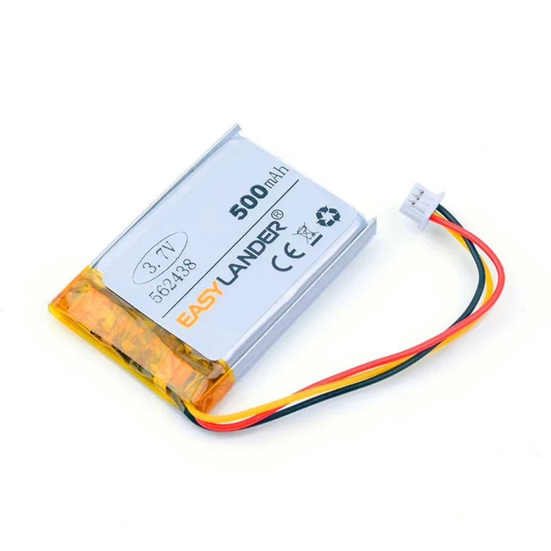 3.7V 500mAH 562438 polymer lithium ion battery for mp3 mp4 DVR Sho me Combo 1 Shome Combo A1