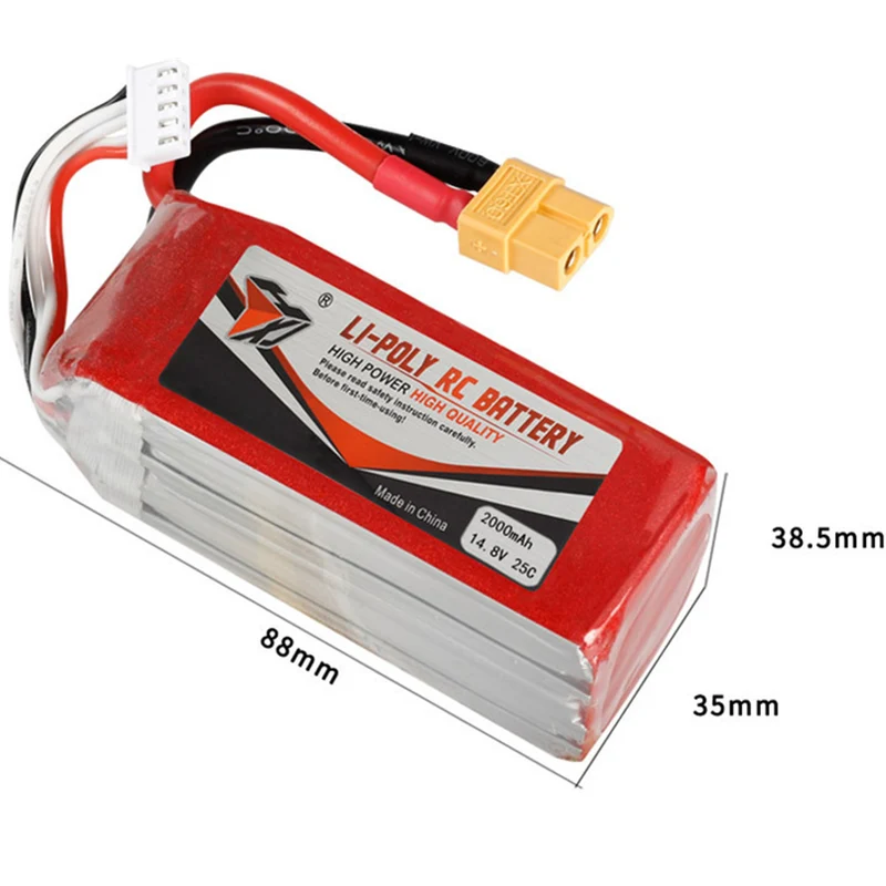 14.8V 2000mAh 903475 li-polymer battery for Quadcopter accessories model airplane